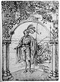 Swiss mercenary, with a scene of the assault on Castellazzo (1513/4)