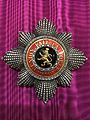 Grand Cordon breast star from the reign of Albert I.