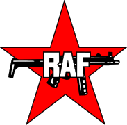 The West German communist militant group Red Army Faction (RAF) depicted the MP5 in their insignia, shown here.[190]