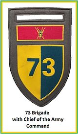SADF 73 Brigade with Chief of the Army Command Flash