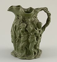 Jug with Silenus, glazed stoneware, 1840