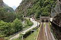 Das südliche Portal des Simplontunnels bei Iselle in Italien (2017)