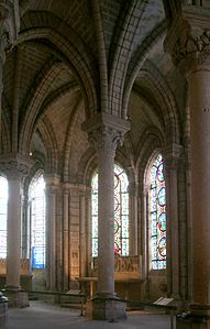 The Gothic ambulatory of the Basilica of Saint-Denis (1140–1144)