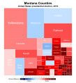 Image 9Treemap of the popular vote by county, 2016 presidential election. Areas are in proportion to the number of votes cast in each county. (from Montana)