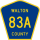 County Road 83A marker