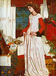 William Morris: Königin Guinevere, 1858, Tate Gallery London