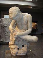 Roman marble copy of Boy with Thorn, c.25 - 50 CE,