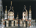 Opened model of The Smolny Cathedral