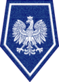 Wappen auf Uniformen der Generalinspektion der polnischen Polizei