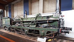Lokomotive Nr. 80 LE CONTINENT im Eisenbahnmuseum Mulhouse im Ursprungszustand ohne Sandstreueinrichtung