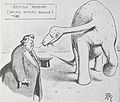 1905 (24 May) Punch cartoon by Edward Tennyson Reed of Dippy with Natural History Museum director Ray Lankester