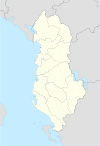 Map of Albania showing the locations of WHS sites