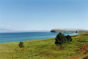 Baikalsee, Blick auf die Insel Olchon