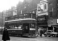 A tram on Briggate, 1958