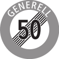 Ende Höchst­ge­schwin­dig­keit 50 generell (CH)