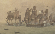 Detail of Annibal delaying the British squadron