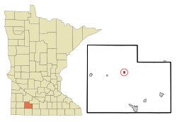 Location of Jeffers, Minnesota