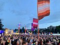 2019 - Crowd during the Pride in the Park event at Brighton Pride