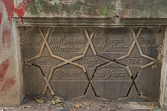 Gravestone Joseph Padget: 1724