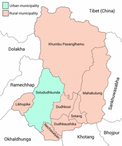 Divisions of Solukhumbu District