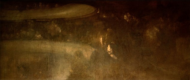 The Theater of Belleville (1895), oil on canvas, 220 x 490 cm., Musée Rodin, Paris