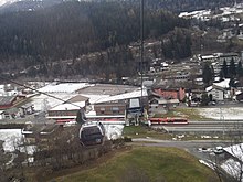 Fiesch combined train bus cable station