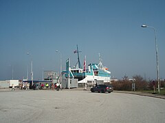 Ferry harbour at Fynshav