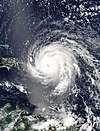 Satellite image of Hurricane Irma