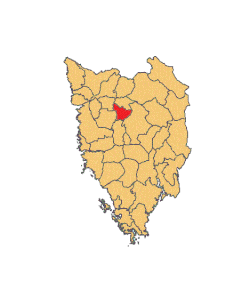 Location of Karojba municipality in Istria