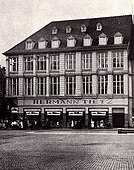 Kaufhaus Hermann Tietz in Weimar am Markt um 1906