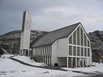 Foto eines modernen Kirchgebäudes