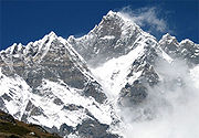Lhotse, the third-highest mountain of the Himalaya