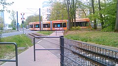 Variobahn auf der Mainzelbahn-Strecke