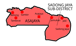 Location of Asajaya