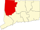 State map highlighting Litchfield County