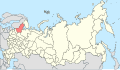 Lage der heutigen Republik Karelien in Russland