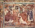 Carolingian fresco showing Christ healing a deaf-mute