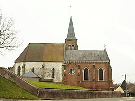 The church in Milly-sur-Thérain