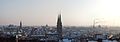 Nürnberg: Blick vom Burgberg auf die winterliche Altstadt mit dem Alten Rathauses, den Kirchen St. Lorenz, St. Sebald, St. Elisabeth und dem Spittlertor- sowie dem Weißen Turm