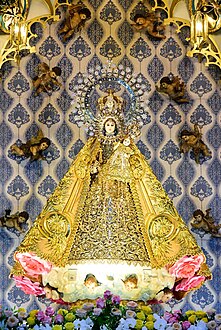 Our Lady of La Naval de Manila during the enthronement rites at Santo Domingo Church