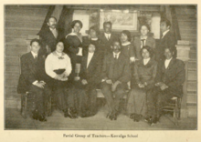 Partial group of teachers (c. 1913) from Kowaliga Academic and Industrial Institute