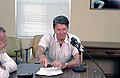 Reagan during a radio address, 1984
