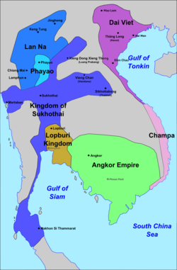 Phayao and its neighbours, late 13th century.
