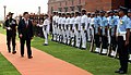 Enkhbold inspecting the Tri-Services Guard of Honour in New Delhi, March 2018.
