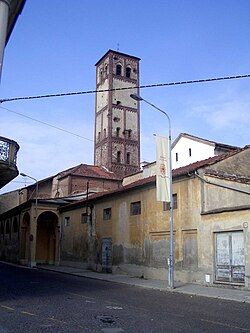View of the town with campanile of St. Dominic Church