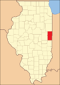 In 1859, the additional territory was split off as Ford County, reducing Vermilion to its current borders.