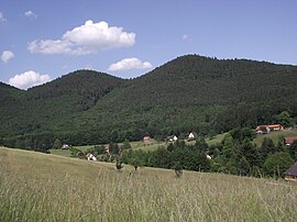 Vosges mountains Mittelkopf (left) and Steinkopf (right) in Windstein