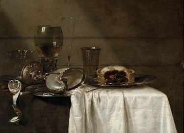Willem Claesz. Heda, The Blackcurrant Pie (1641)