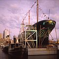 James Craig during restoration at Darling Harbour in the 1980s
