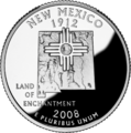 Image 36New Mexico state quarter, circulated in April 2008 (from New Mexico)